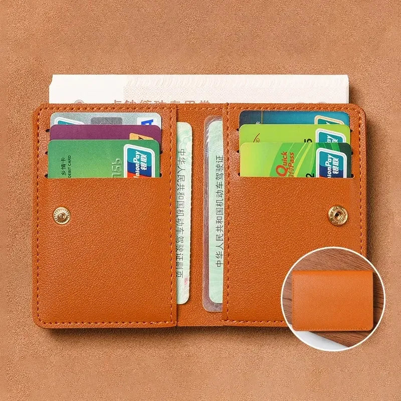Ultra Thin Design Credit Card Holder Women Wallets Fashion Purses Small Wallet for Men Short Clutch Purse Money Bag Mens Wallet