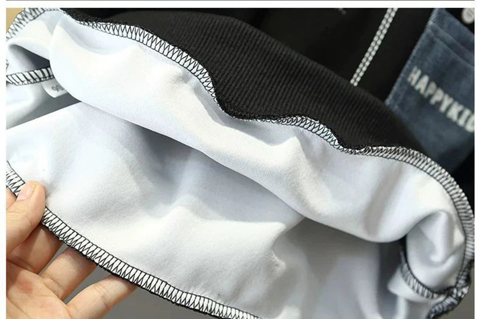 2026 Toddler Boys Clothes Set Spring Autumn Polo Collar Long Sleeve Sweatshirt Pants 2 Piece Outfits Kids Boys Casual Tracksuit BAZAARHUBO