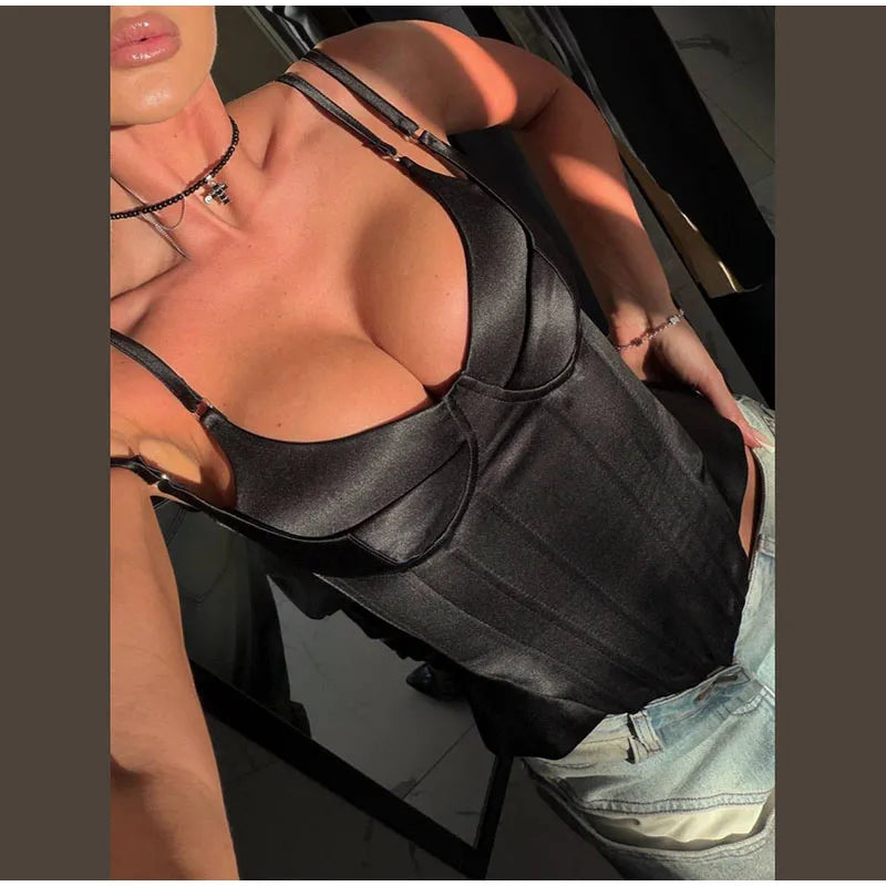 Elegant Lace Patchwork Sling Top Women Sleeveless Backless Patchwork Crop Tops Female 2026 Fashion Summer Spring Vest Lady