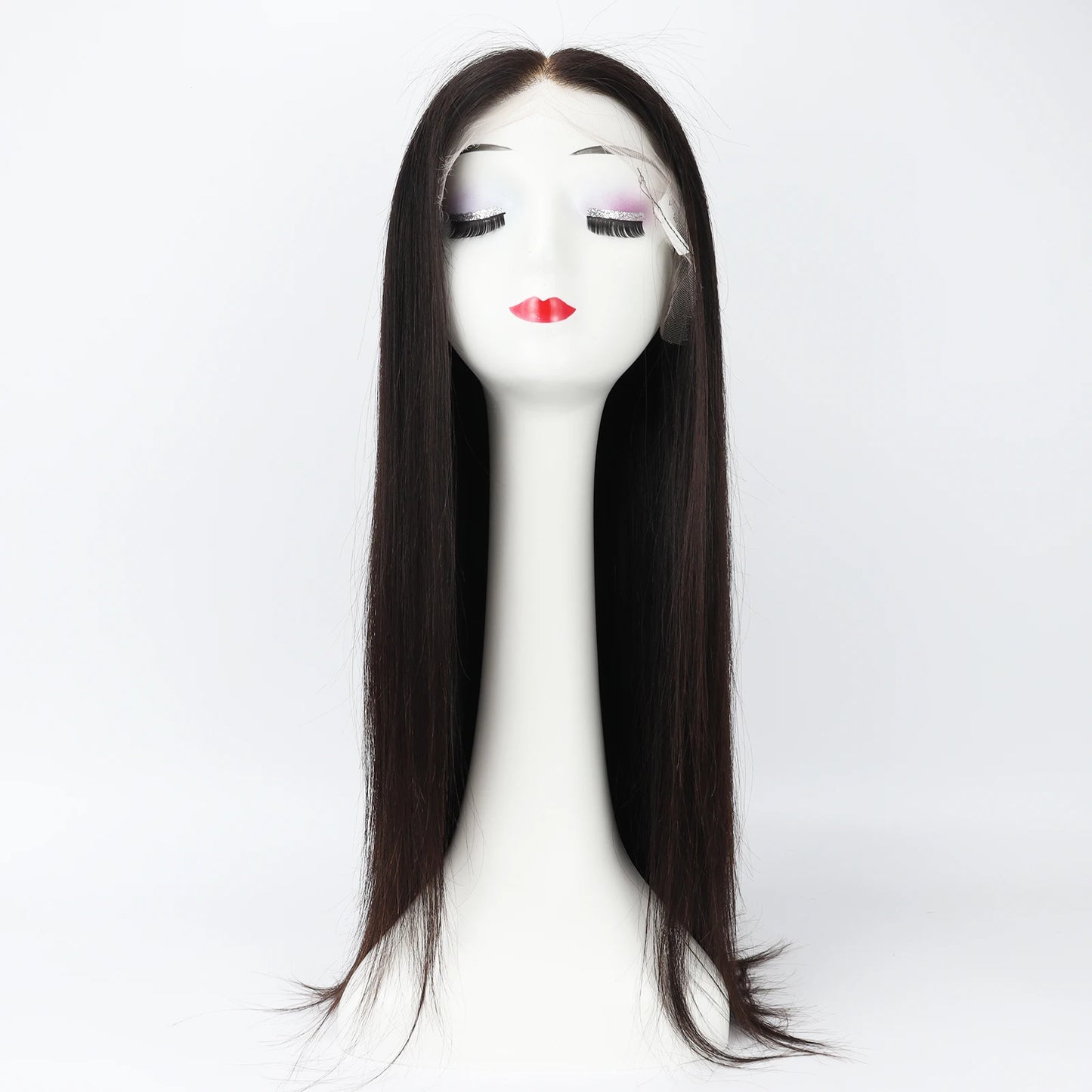 Invisiable Knots Wig for Women 22inch Real Virgin European Human Hair Wig HD Lace with Fabric Natural Hairline Soft Breathable