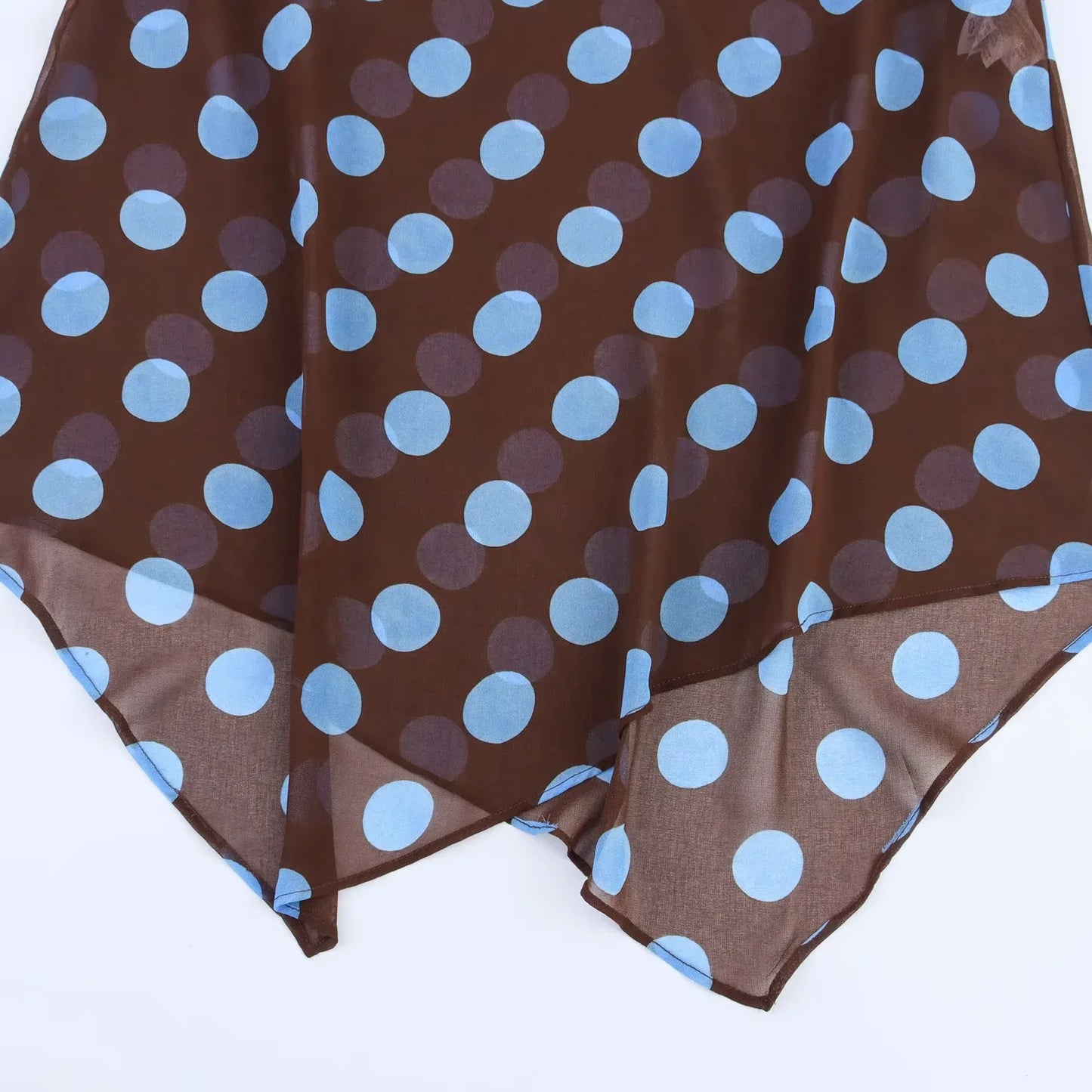 Polka Dot Printed Midi Skirts Two Piece Sets for Women 2026 Summer Chic Scarf Halter Top Suits Beach Woman 2 Piece Outfits