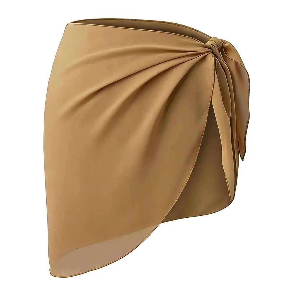 Chiffon Material Beach Dress Sheer Fabric UPF Protection Swimsuit Coverups Short Length Wearable Design Sarongs