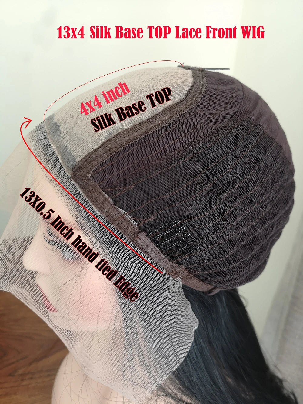 Glueless Silky Straight Human Hair Jet Black Deep Part 13x4 Silk Top Lace Front Wigs Pre Plucked 13x6/360/Full Lace Wigs