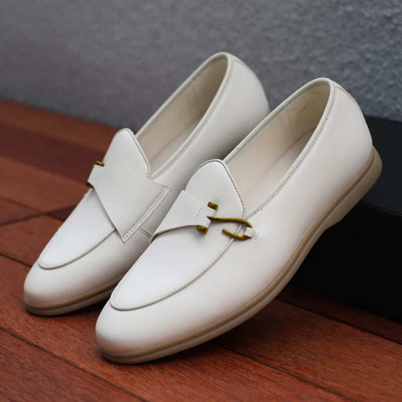 Fashion Men's Casual Shoes Men Horsebit Loafers Moccasins Mens Party Wedding Shoe Light Comfortable Driving Flats
