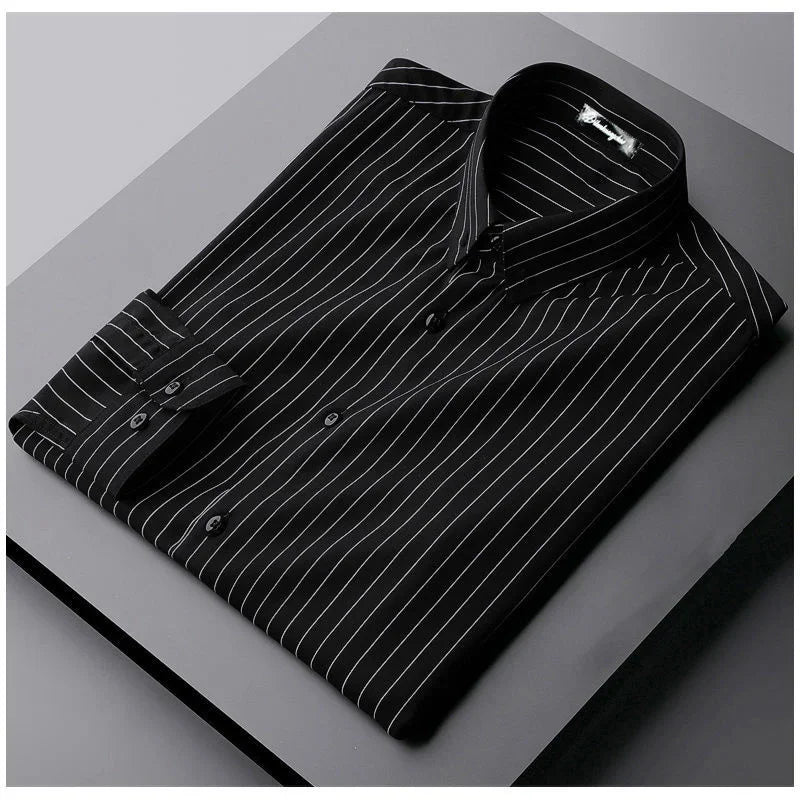 Red Men's Shirt Long Sleeve Slim Fit Business Suit Shirt Best Man Men's Large ropa clothing shirts for men