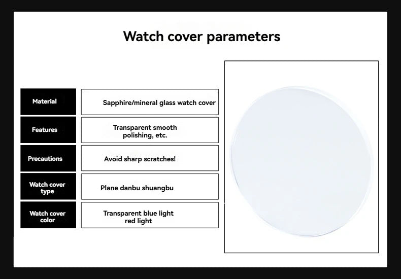 Sapphire Glass Watch Lens for Casio G-Shock GM2100 GA2100 GA-B2100 |  Crystal Cover | Scratch-Resistant Watch Glass Accessory