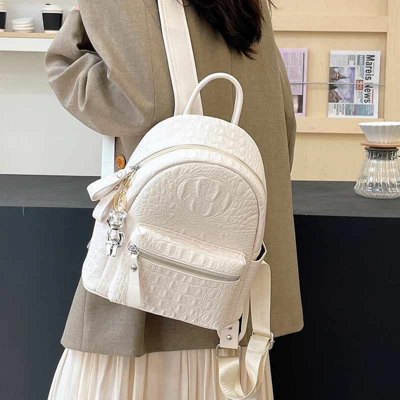 Women's Backpack Ladies Big Bagpack for Teenager Girl PU Leather Large Capacity Shoulder Bags for Women 2024 Mochilas Feminina