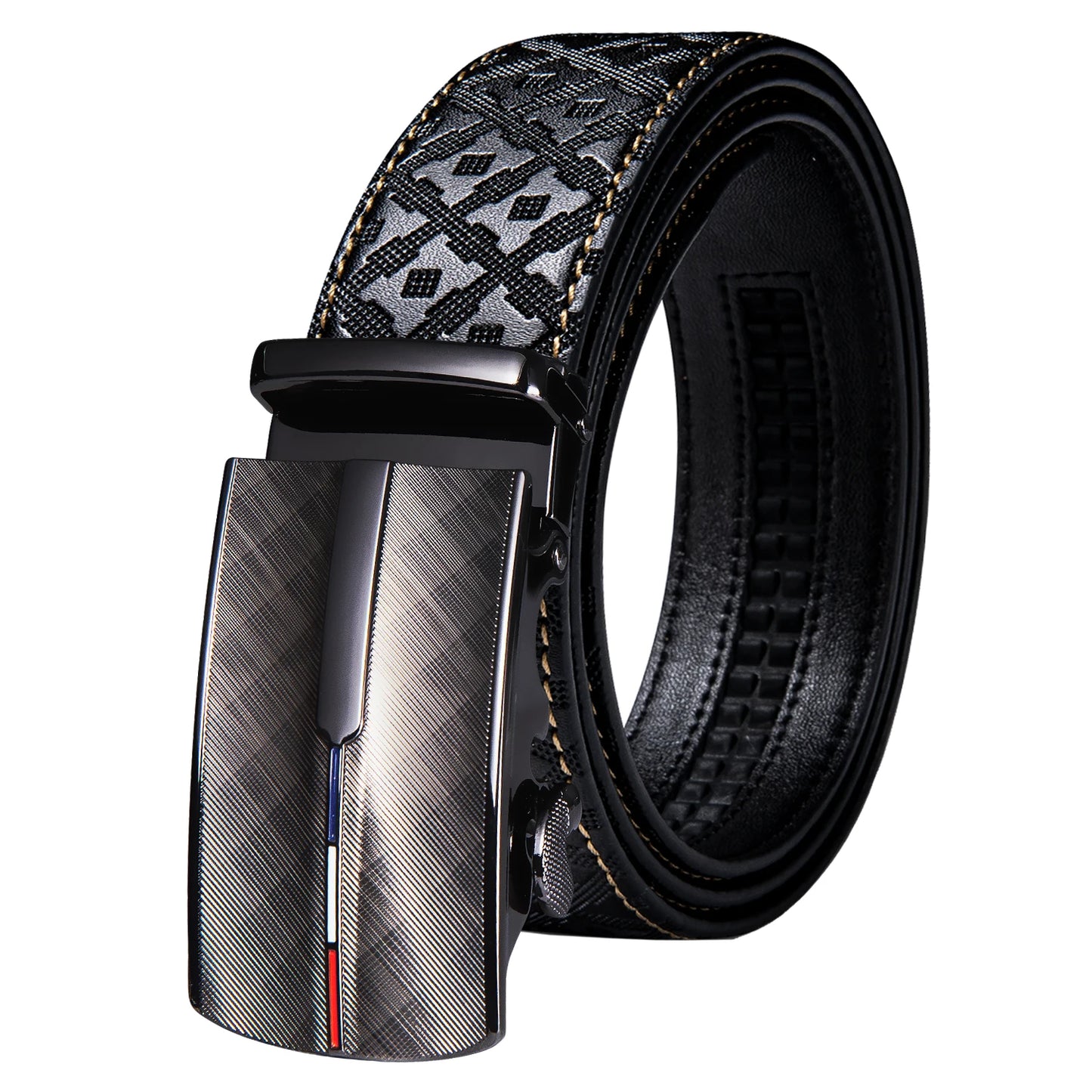 High Quality Mens Belts Black Brown Blue White Green Leather Straps Casual Gold Automatic Buckles Waistband Belt for Men Wedding BAZAARHUBO