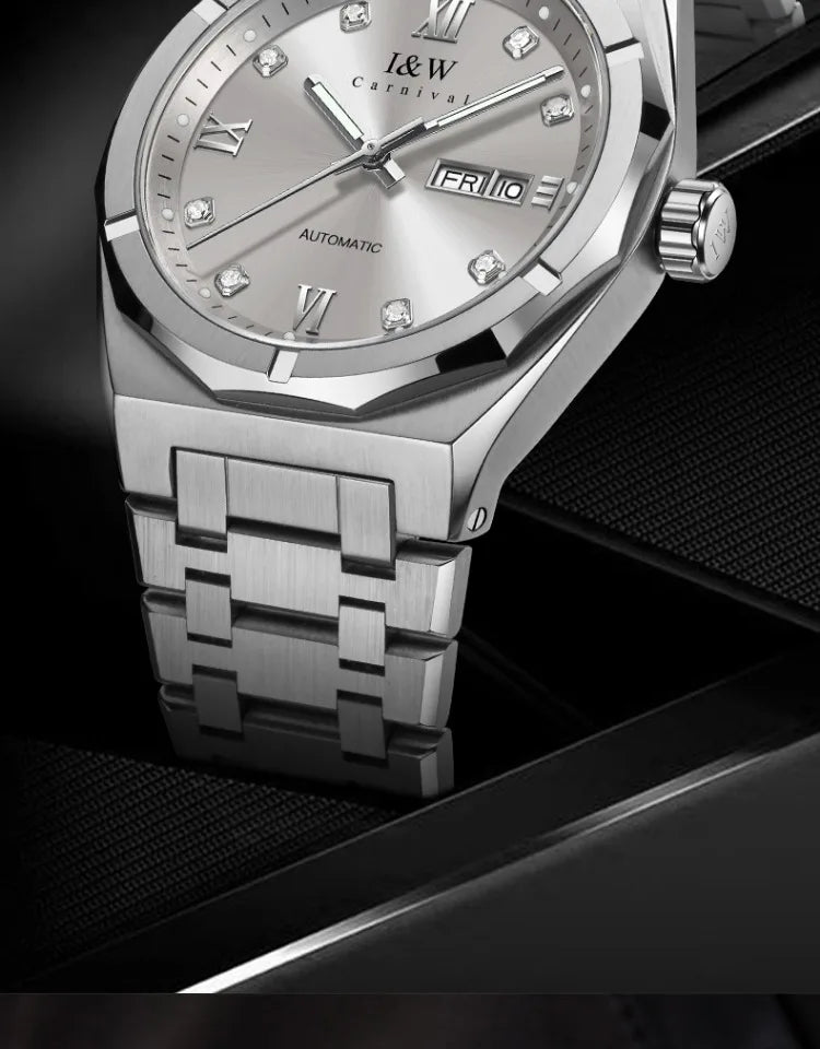 Montre Homme Luxury Brand IW CARNIVAL Mens Watches Sapphire Calendar Luminous 5bar Japan MIYOTA Movement Automatic Watch for Men