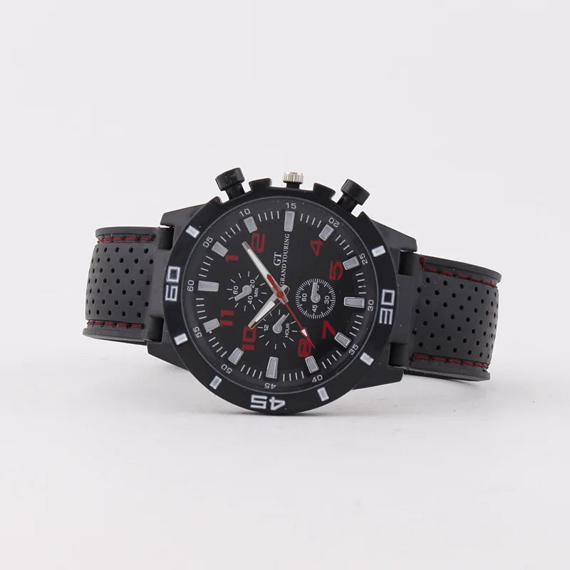 Fashion Men Quartz Watch Business Style Leather Strap Wristwatch 4 Colors Available Stylish Timepiece