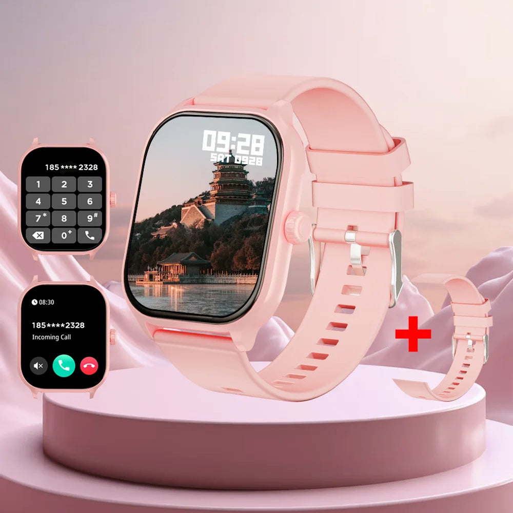 LAXASFIT 2025 New Smart Watch 2.01” Inch HD Screen Bluetooth Talk Pedometer IP68 Waterproof 123 Sport Modes Man Woman Watch Gift