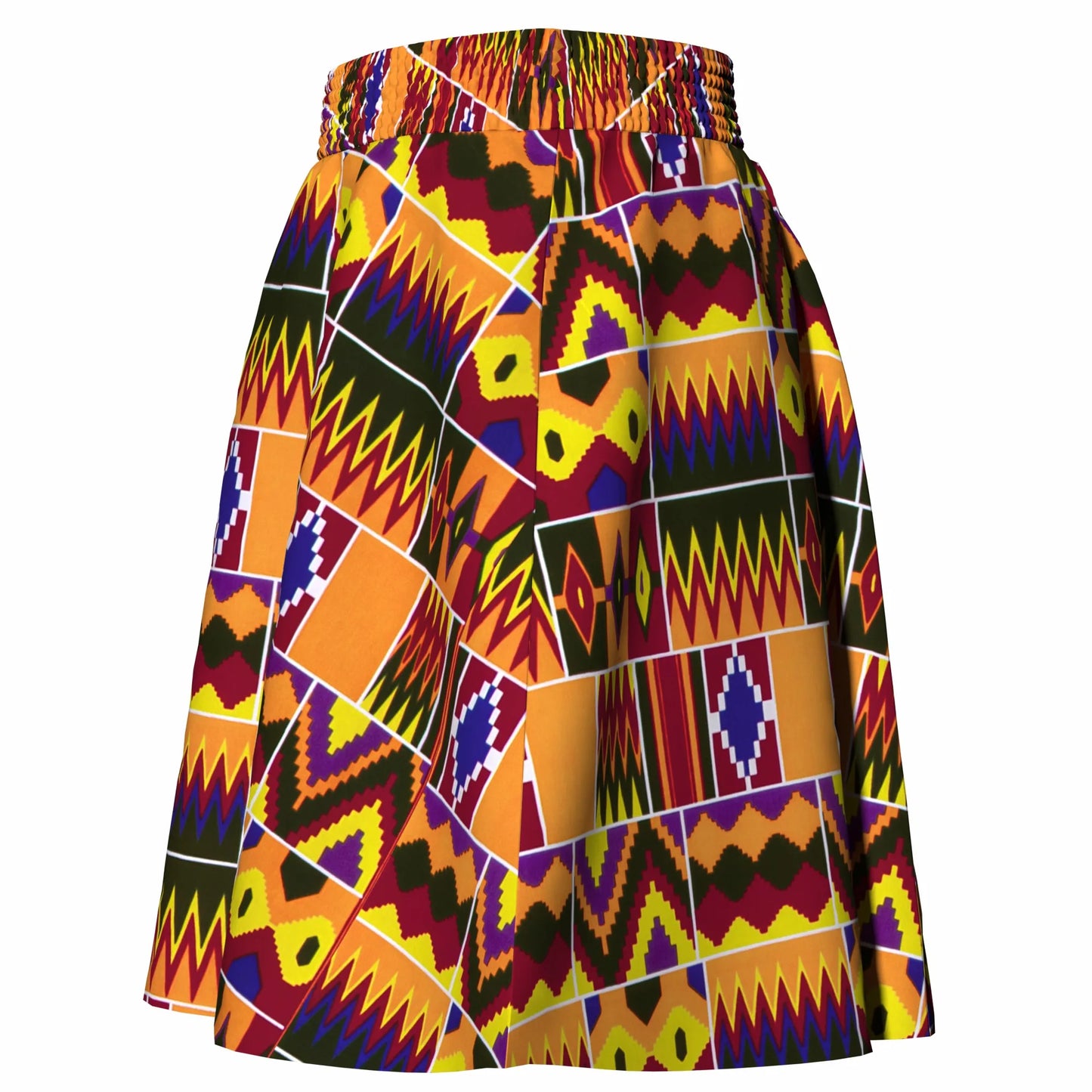 African Women's Skirt Knee Length Stretch High Waist Skirt African Print Ankara Women Lady Traditional Party Clothing WY11051