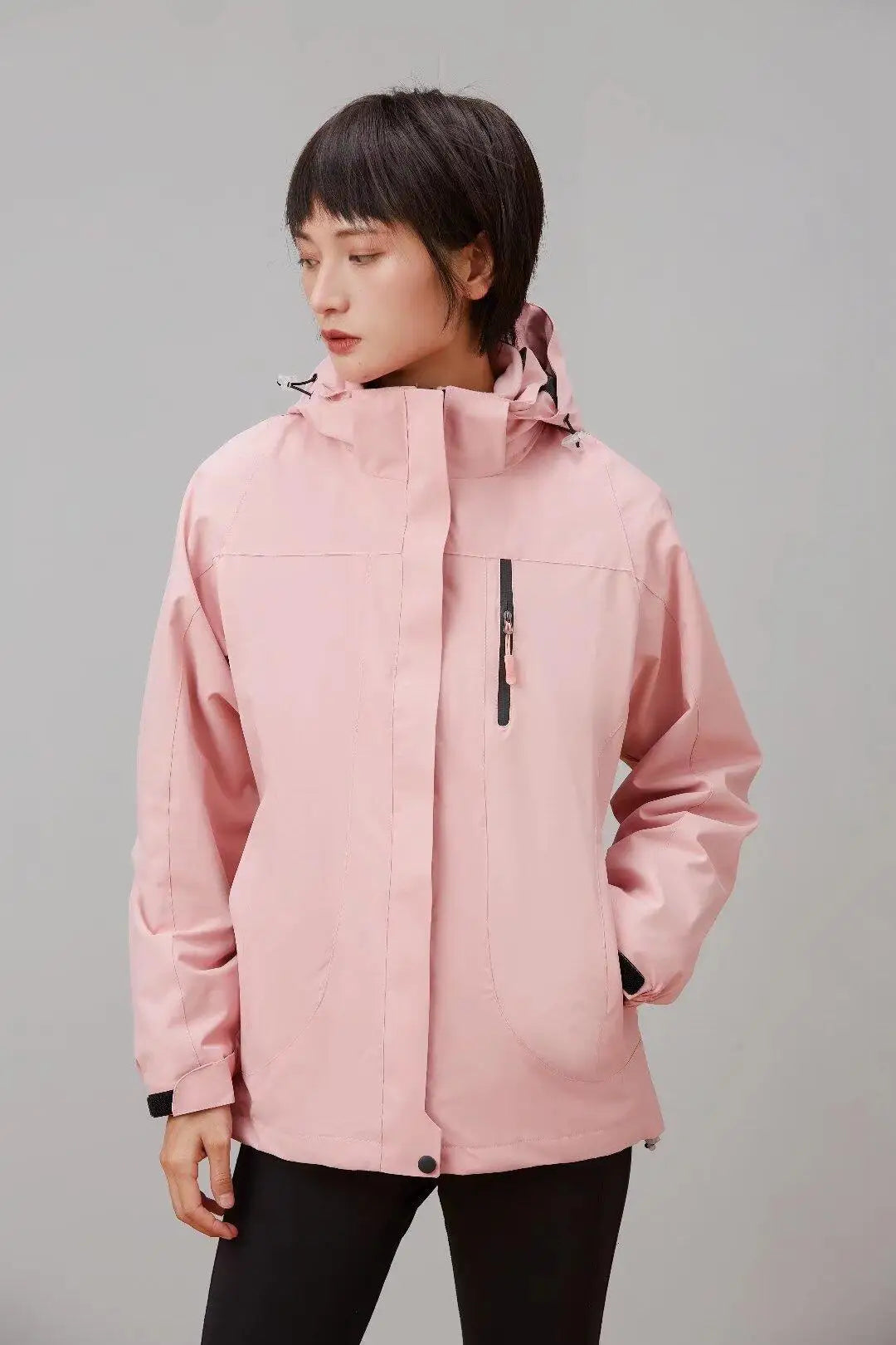 Outdoor Assault Jacket Men Women Two-piece Set With Plush And Thickened Team Uniform Workwear Print Logo Autumn Winter Jacket