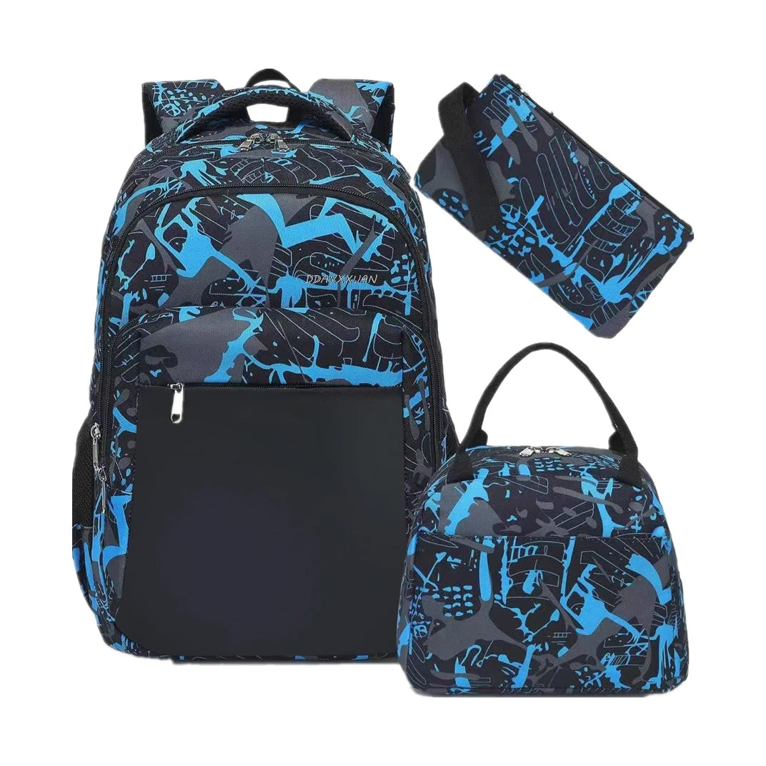 Messi Backpack Teenage Girl Boys Laptop Knapsack Student Backpacks Solid Color Female Male Multi-pocket School Bags Travel Bag