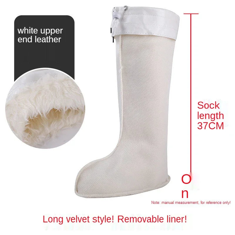 Cold-Proof Men's and Women's Rain Boots Cotton Cover Water Shoe Lining Winter Rain Boots Cotton Lining Fleece Lined