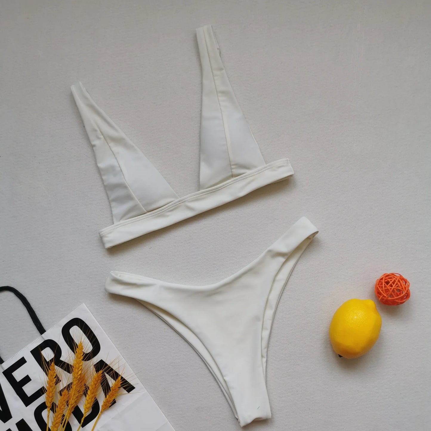 Swimsuit Woman 2023 Sexy Lingerie V-neck Swimwear Two Pieces Swimsuit Female Low Waist Bikini Set Brazilian Bathing Suit