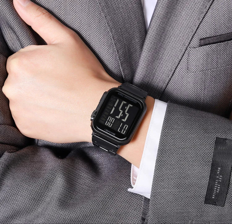 SKMEI 2447 Brand Fashion Men's Electronic Watch Calendar Alarm Clock Luminous Countdown Digital Watches for Man reloj hombre