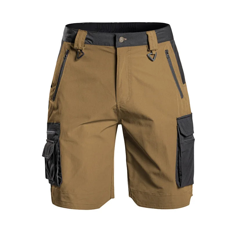 Summer Men's Tactical Cargo Shorts Quick Dry Waterproof Outdoor Shorts for Hiking Camping Trekking Fishing with Multi Pockets