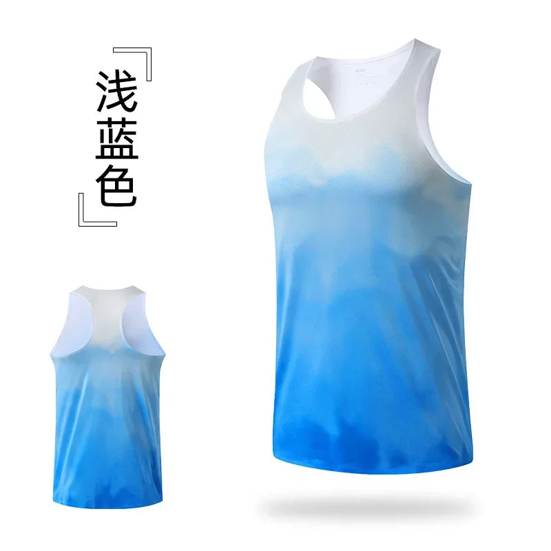 Fitness Vest Men Marathon Lightweight Women Racerback Couple Running Quick Dry Tank Tops Gym Clothing Traning Sports Singlet Man