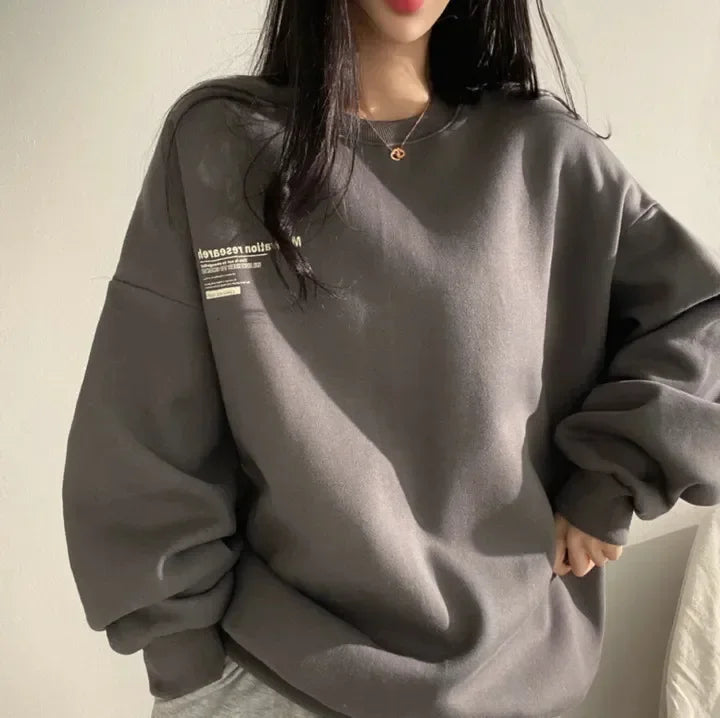 Women Sweatshirts Oversized Spring Hoodie Long Sleeve Casual Letter Print Loose Pullovers Harajuku Sweatshirt Female