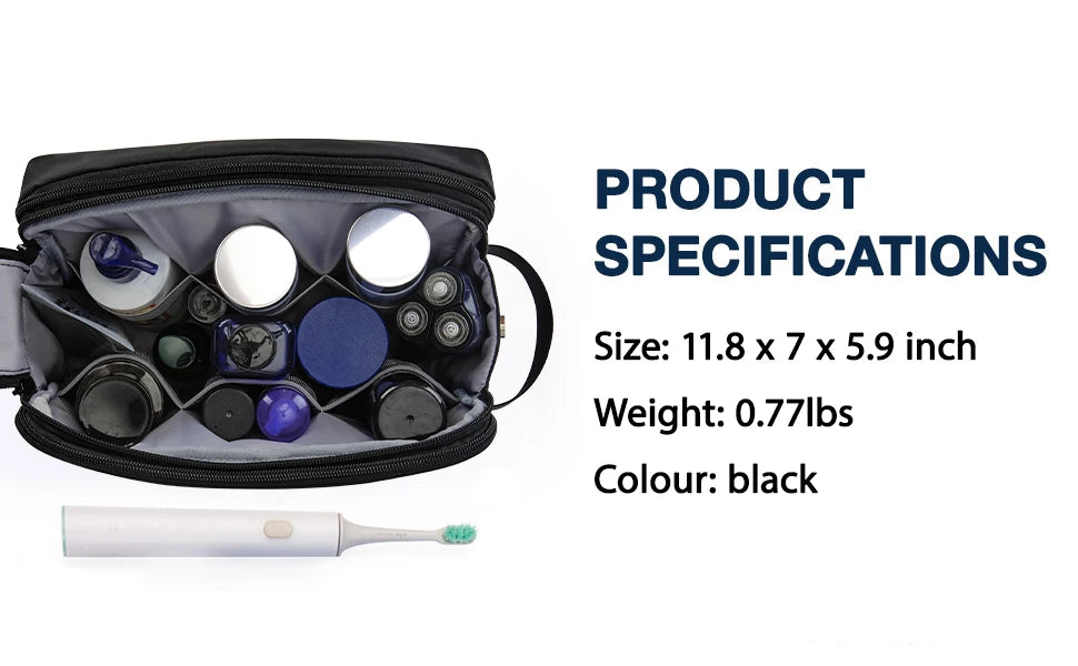 BAGSMART Toiletry Bag for Men Multifunction Outdoor Travel Cosmetic Bag Women Waterproof Makeup Bag Wash Pouch Handbag Organizer