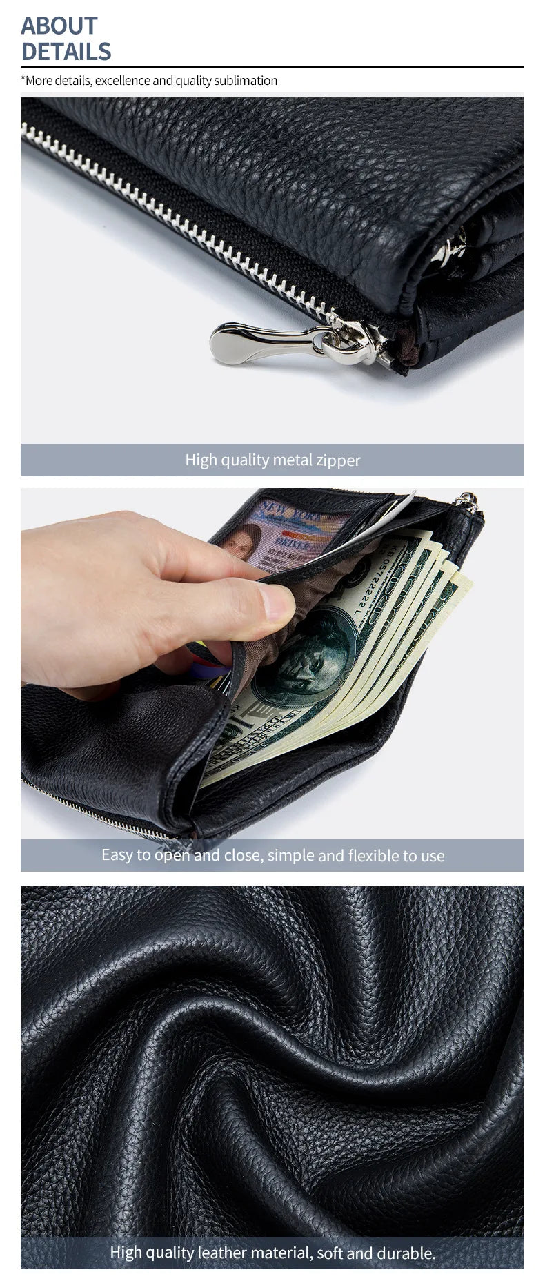 Short Genuine Leather Wallet Women RFID Card Holder Purse Ladies Mini Soft Real Cow Leather Clutch