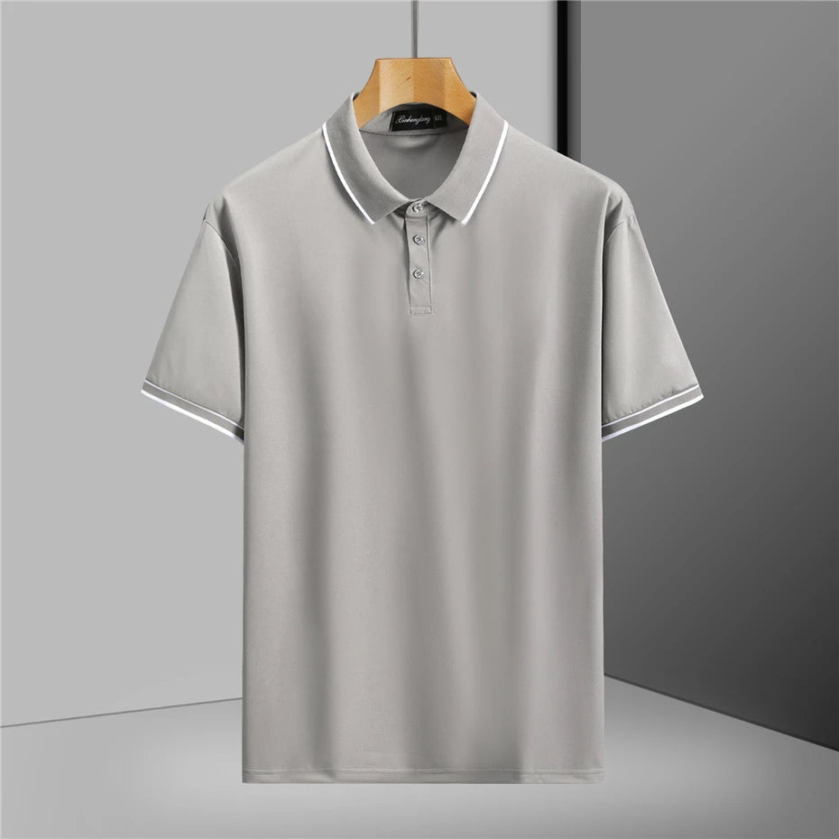 13XL Plus Size Polo Shirt Summer Short Sleeve Polo Shirts Men Fashion Casual Breathable Shirts Male Summer Tops 12XL 13XL