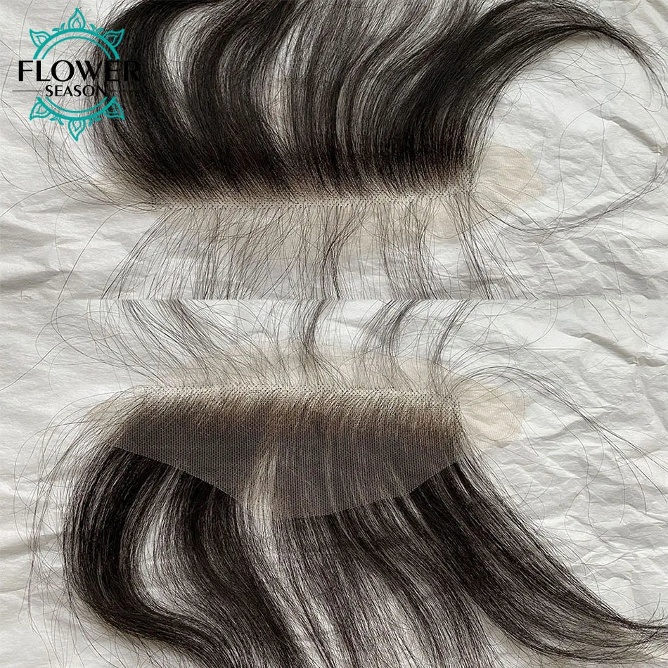 HD Lace Hairline Hairpieces Replacement Fringe Bang Hack Natural Baby Hair Bangs Fringe Forehead 6*1 inch Natural Color