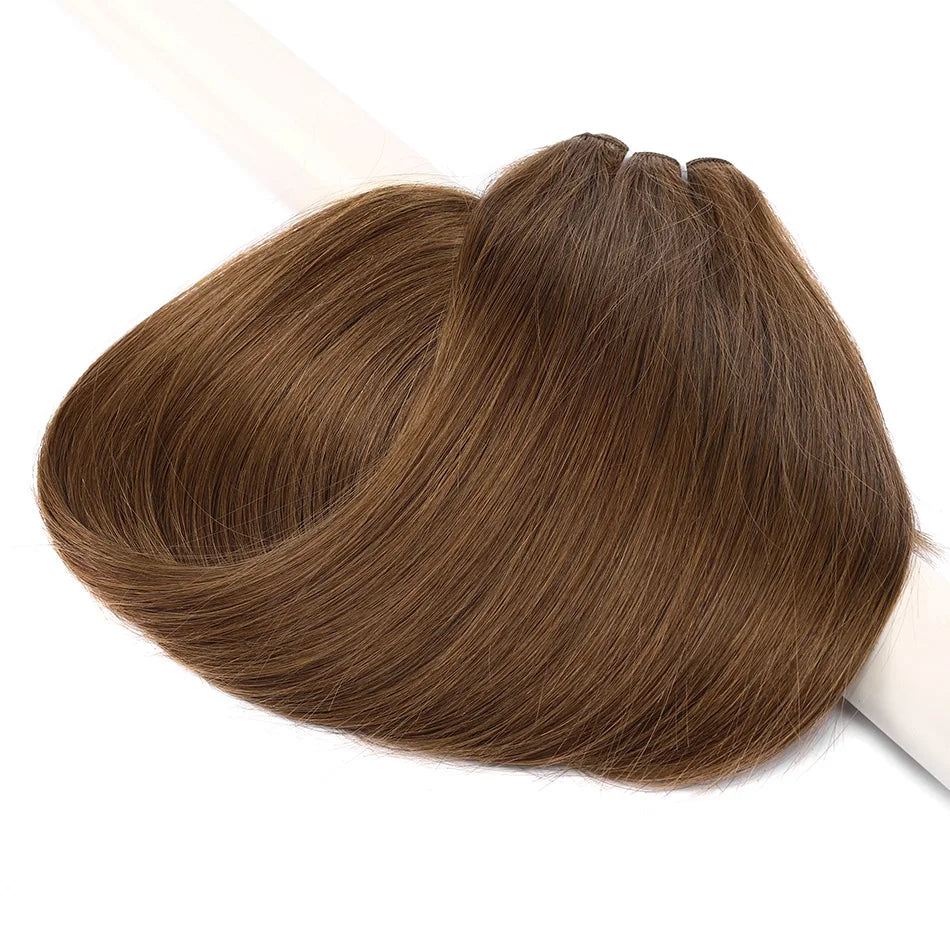 Straight Human Hair Weave Extensions Ombre Blonde Bundles Extensions 100g/Pcs 16"-28"  Straight Remy Skin Double Weft Hair