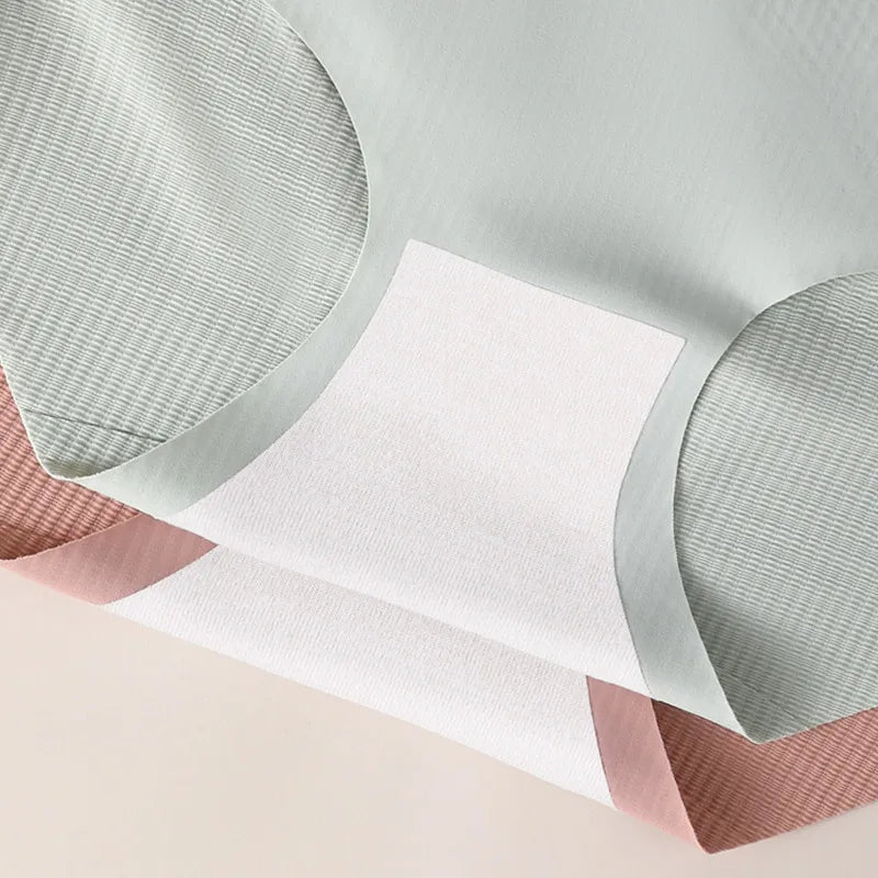 High Waisted Seamless Panties for Women Tummy Control Pure Cotton Non Roll Waistband Butt Lifting Shaping Underwear