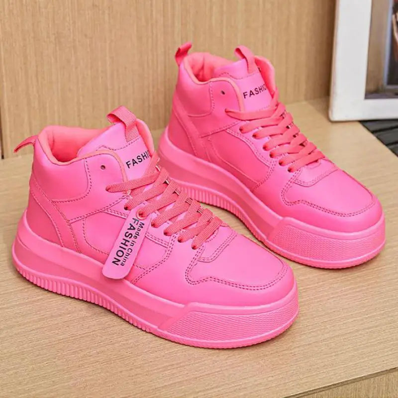 New Purple Sneakers Women Platform Casual Shoes Women Sneakers Breathable Comfortable Thick Sole Sneakers Women Designer Shoes