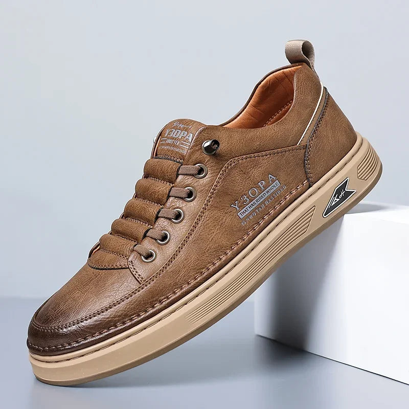 Luxury Casual Business Tennis Loafers Sneakers Moccasins Social Outdoor Fashion Shoes For Men  Men's Genuine Leather Shoes