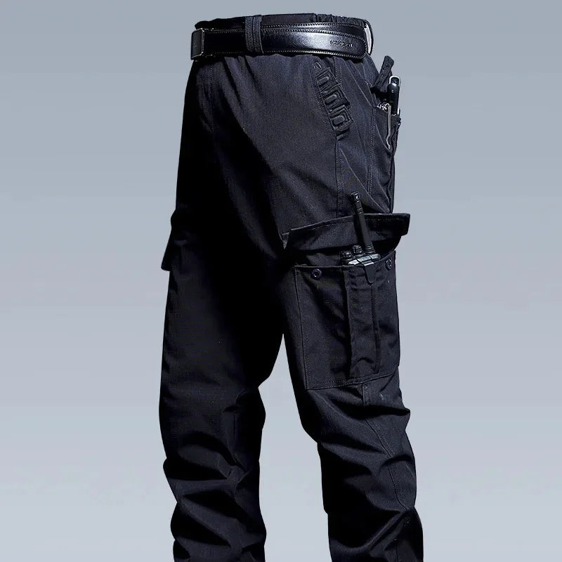 Water-Resistant Tactical Work Pants for Men Multiple Pockets Outdoor Military Fans Casual Pants Spring Autumn American Style