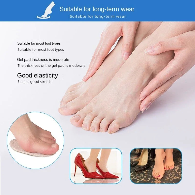 Silicone Forefoot Insert Metatarsal Pads for Women High Heels Sandals Non-slip Ball of Foot Cushions Pads for Feet Pain Relief