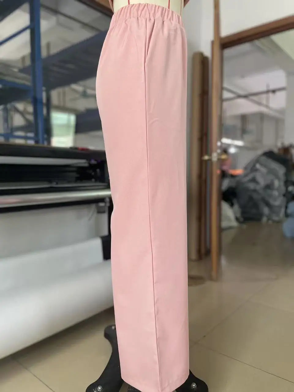 Outfits For Women 2 Piece Set Single-breasted Vest Pocket Solid Color Top Women Pocket Wide-leg Trousers Women's New Summer Suit