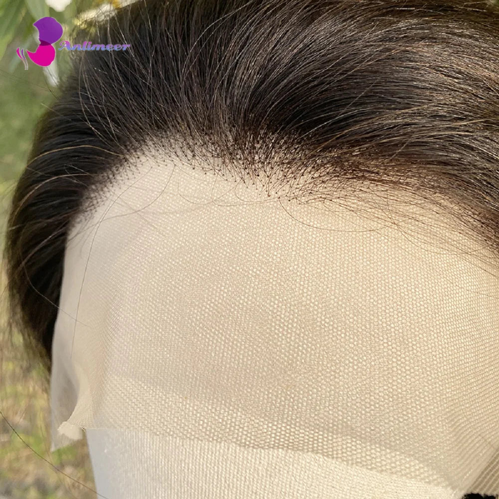 Glueless Silky Straight Human Hair Jet Black Deep Part 13x4 Silk Top Lace Front Wigs Pre Plucked 13x6/360/Full Lace Wigs