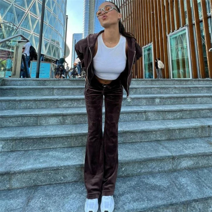 Fashionable Women's Casual Sportswear Set Hoodie Pants Tracksuit Comfortable Breathable Spring Seasonal Clothing