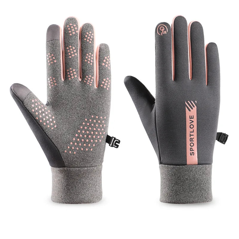 Winter Gloves Women Cycling Bike Thermal Cold Resistance Wind Waterproof Bicycle Warm Outdoor Running Skiing Mittens BAZAARHUBO