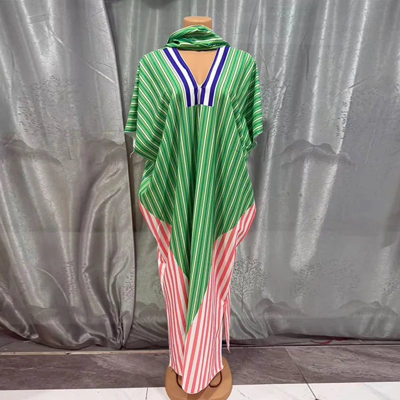African Dresses for Women Traditional Africa Clothing Dashiki Ankara Gown Abayas Robe Muslim Kaftan Maxi Long Dress Outfits