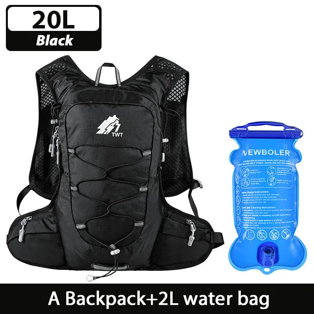 20L Ultra Lightweight Hydration Vest with 2L Water Bladder for Outdoor Hiking Cycling Marathon Outdoor Mountaineering Backpack