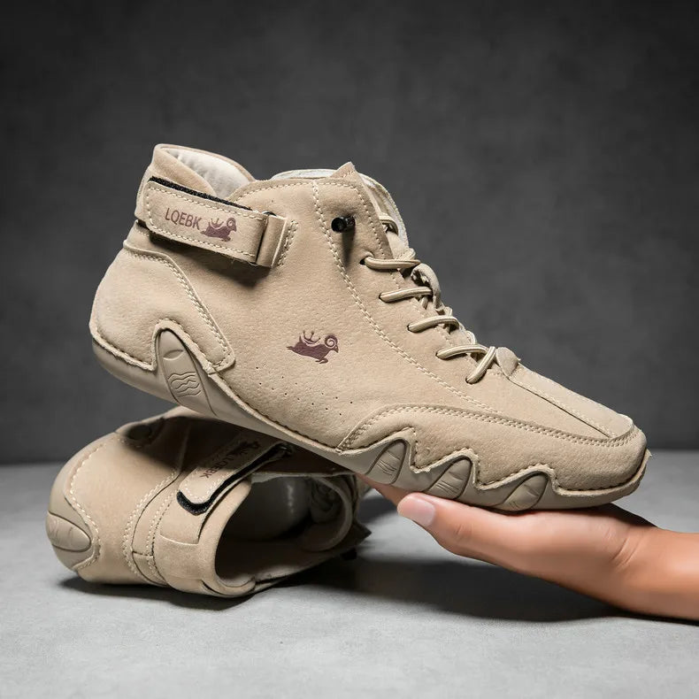 LDECK Leather Casual Shoes Sneakers for Men Fashion Outdoor Walking Loafers Shoes Comfortable Footwear Luxury Man Boots 2025 New