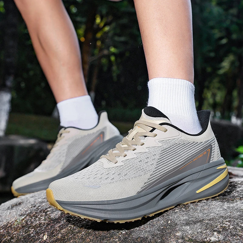 Running Shoes Carbon Board Speciality Marathon Men Sports Breathable Lightweight Women's Comfortable Athletic Nonskid Sneakers