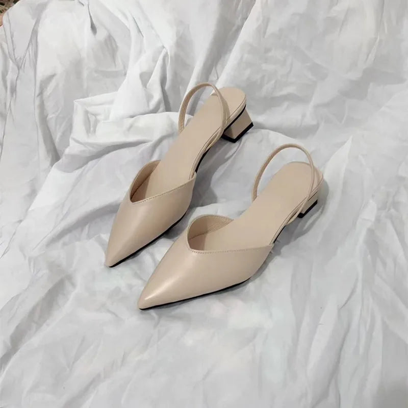 Women's Sandals 2024 Summer Pointed High Heels Women's Fashion Banquet Party High Heels Elegant Women's Shoes with Root