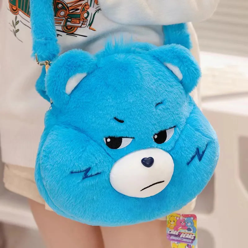 Care Bears Plush Backpack Kawaii Fashion Plushie Doll Fur Bag Girl's Bag Children's Bag Shoulder Bag Knapsack Bags Gifts