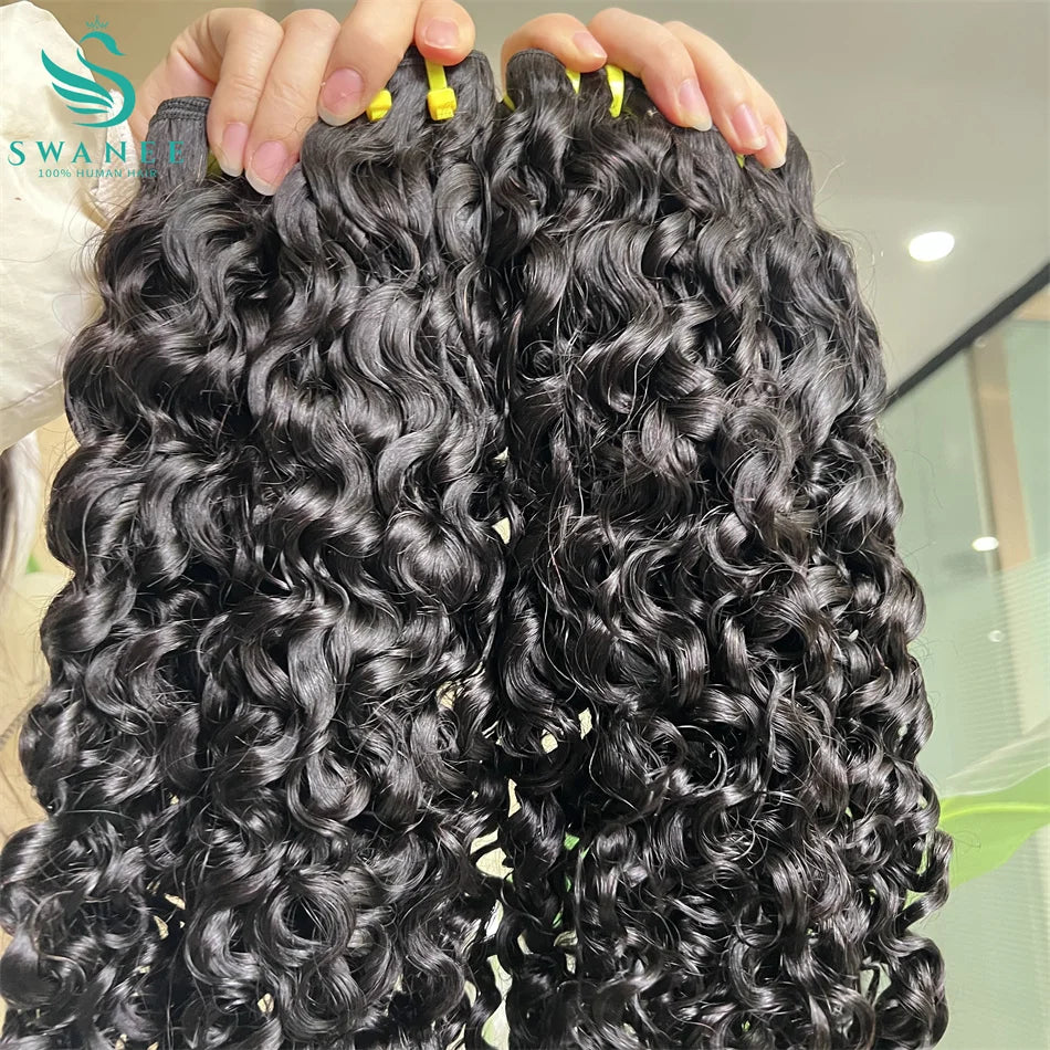15A Burmese Curl  Vietnamese 100% Raw Virgin Human Hair Extensions #1B Natural Black for Human Hair Weave Bundles Curly Bundles