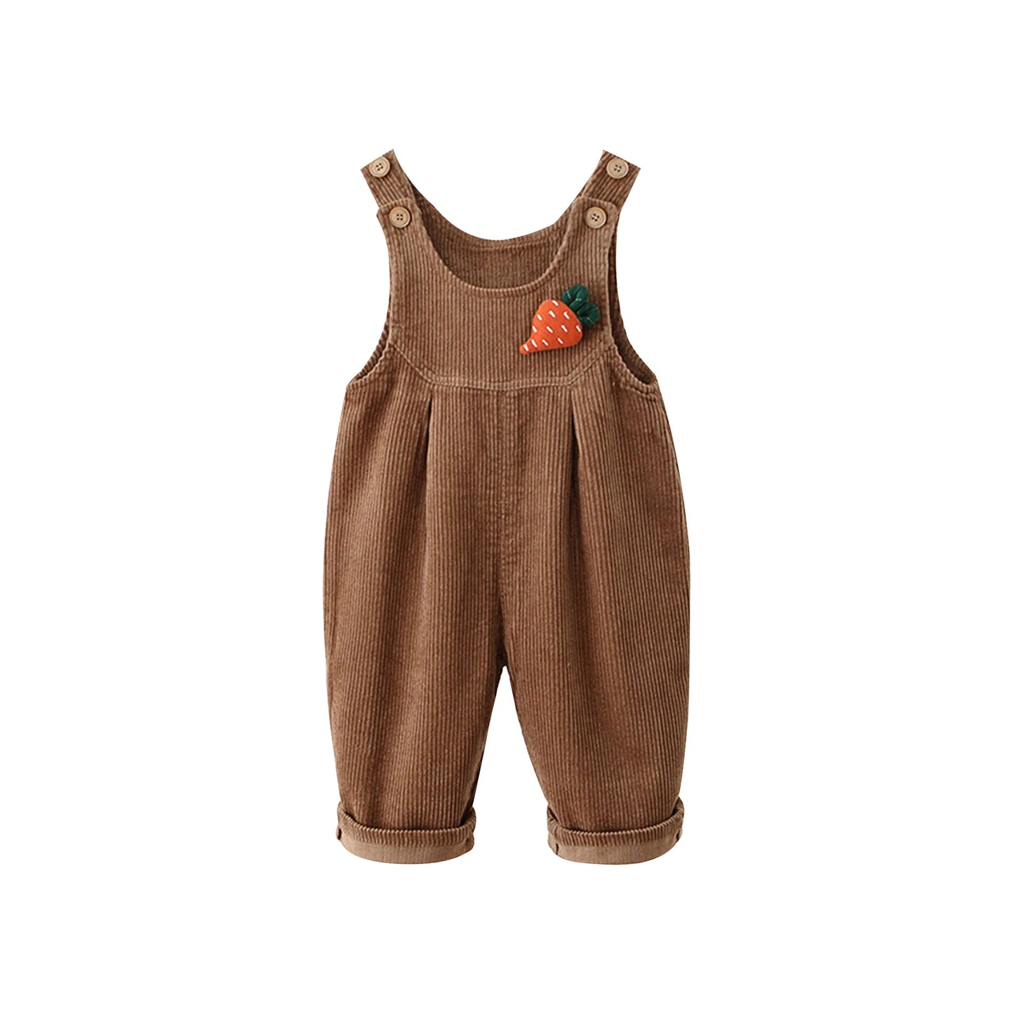 Kids Fashion Casual Rompers Corduroy Suspender Pants Sleeveless Overalls Daily School Home Birthday Party Photography Costume