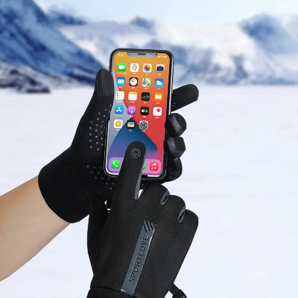 Winter Gloves Women Cycling Bike Thermal Cold Resistance Wind Waterproof Bicycle Warm Outdoor Running Skiing Mittens BAZAARHUBO
