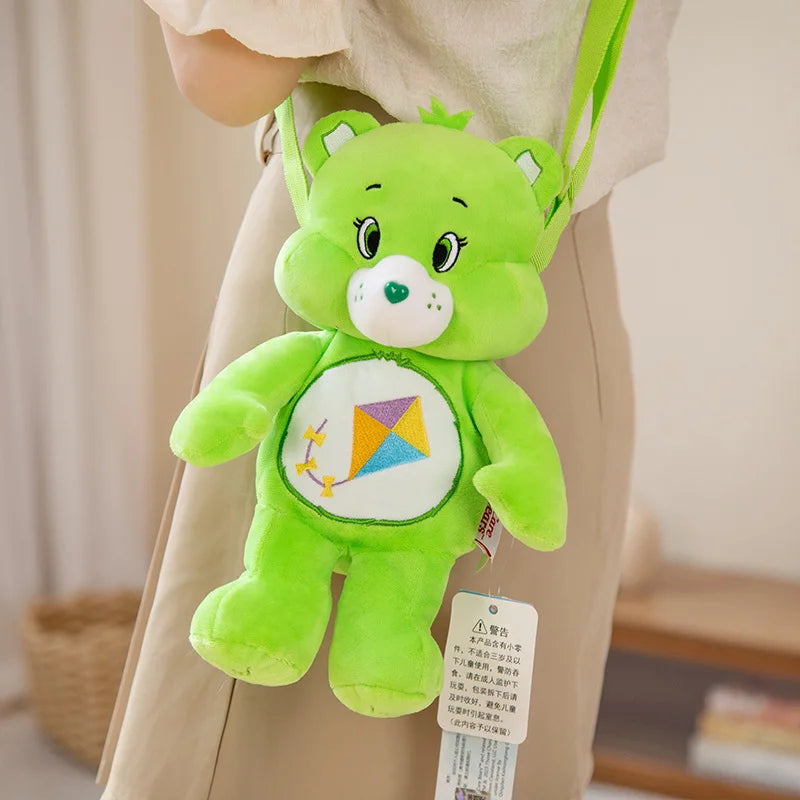 Care Bears Plush Backpack Kawaii Fashion Plushie Doll Fur Bag Girl's Bag Children's Bag Shoulder Bag Knapsack Bags Gifts