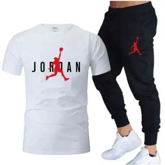 2026 New Summer Popular Men's Set, Men's Sports Set, Printed Leisure Fashion Short Sleeve Set, Men's Jogging Set