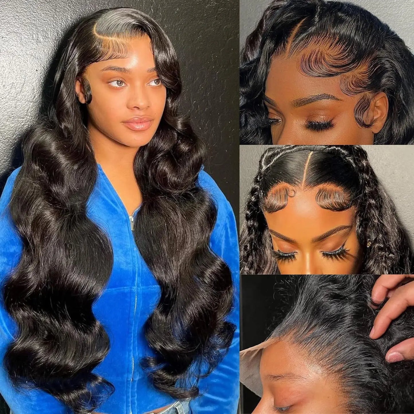 Body Wave Human Hair wigs 13x6/4 Transparent Lace Front Wigs HD Lace Frontal Wigs Body Wave 30 inches 4x4 Human Hair Lace Wigs